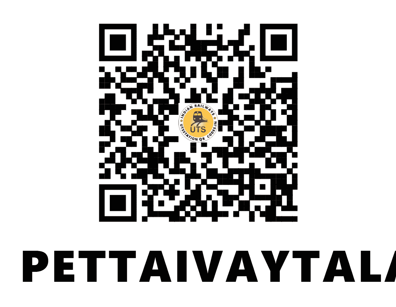 UTS QR Code for PETTAIVAYTALAI - PLI - SR (TAMIL NADU)